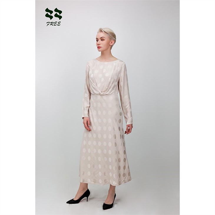 jacquard long dress