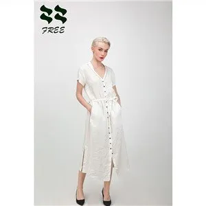 پارچه کتان نخی و لباس سفید بلند مروارید